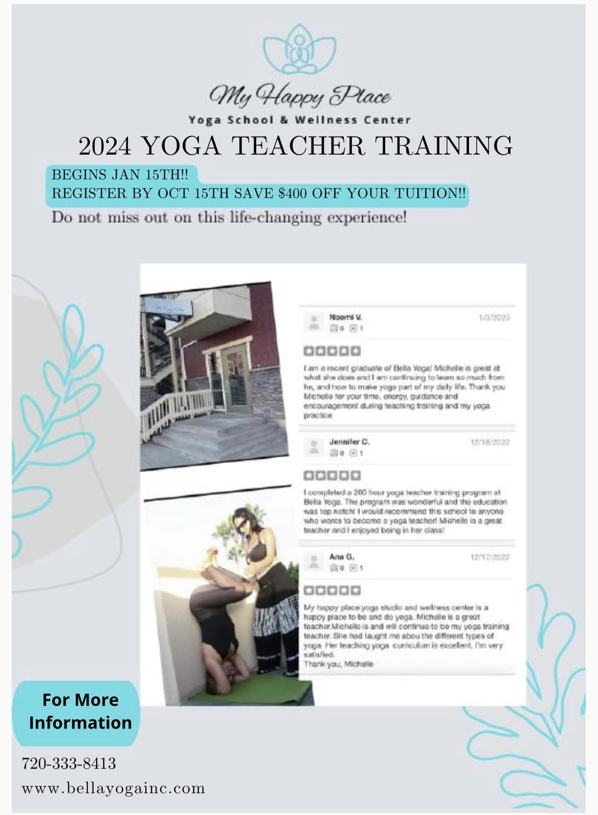 2024 Yoga Teacher Training My Happy Place Yoga School & Wellness