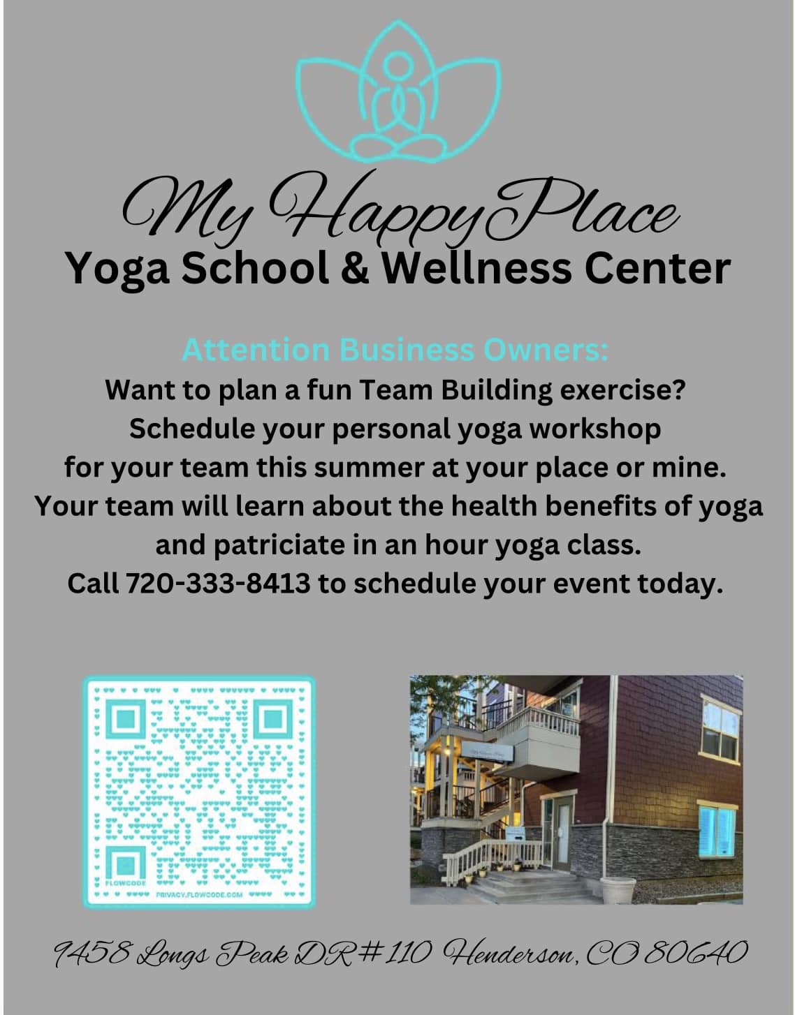 Team Building Events My Happy Place Yoga School & Wellness Center 720