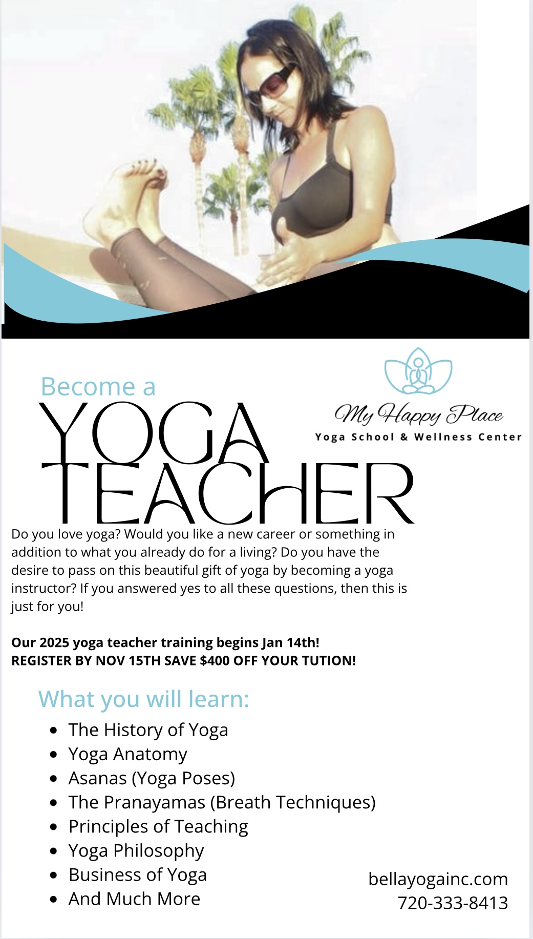 2025 Yoga Teacher Training My Happy Place Yoga School & Wellness